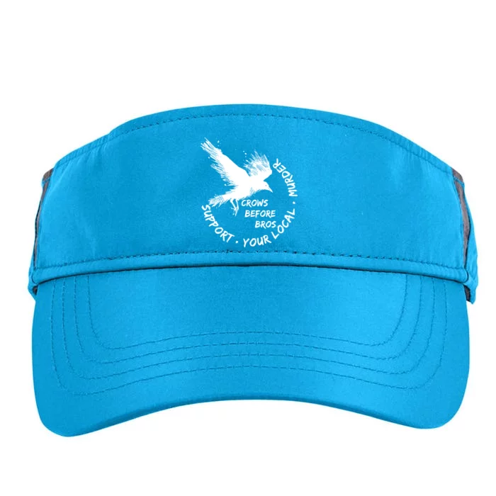 Cool Support Your Local Murder Crows Before Bros Adult Drive Performance Visor