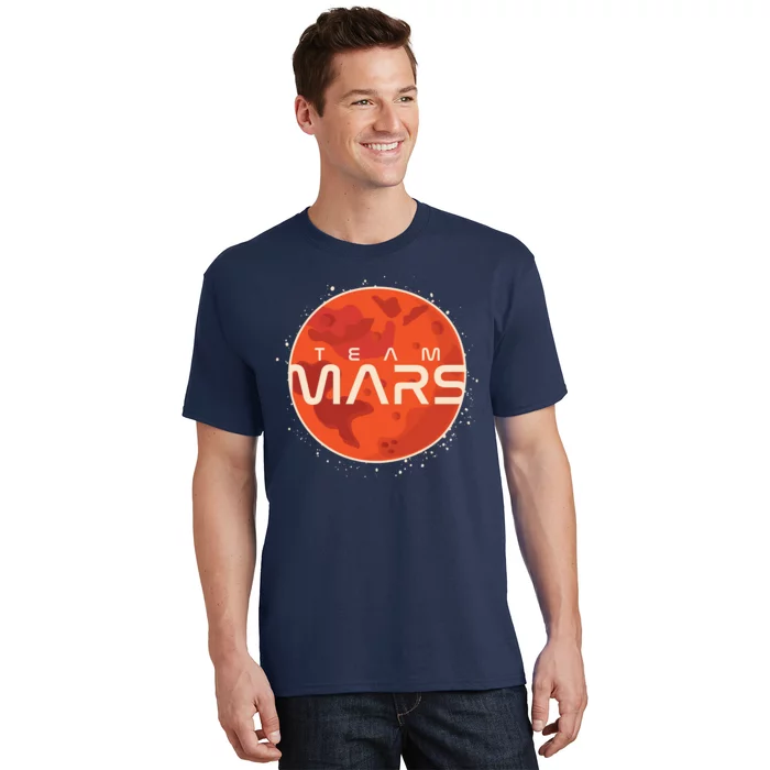 Cool Team Mars Planet Space Logo T-Shirt