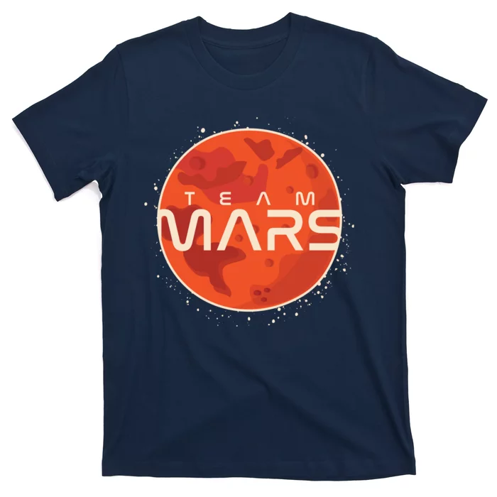 Cool Team Mars Planet Space Logo T-Shirt