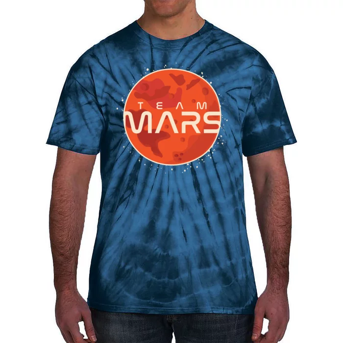 Cool Team Mars Planet Space Logo Tie-Dye T-Shirt