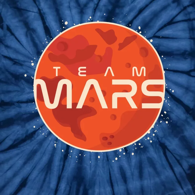 Cool Team Mars Planet Space Logo Tie-Dye T-Shirt