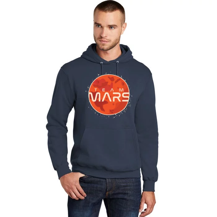 Cool Team Mars Planet Space Logo Tall Hoodie