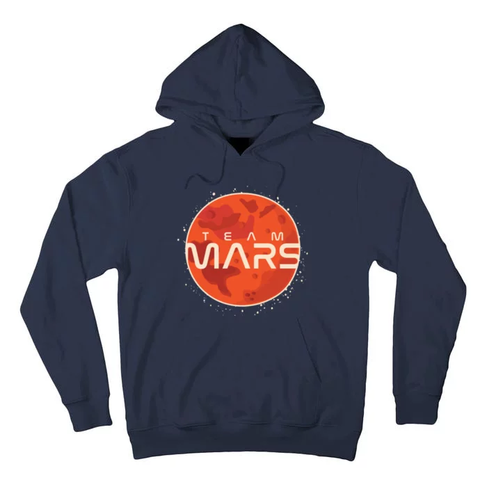 Cool Team Mars Planet Space Logo Tall Hoodie