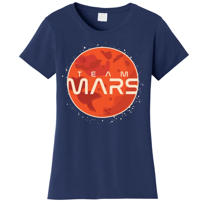 Cool Team Mars Planet Space Logo Women's T-Shirt