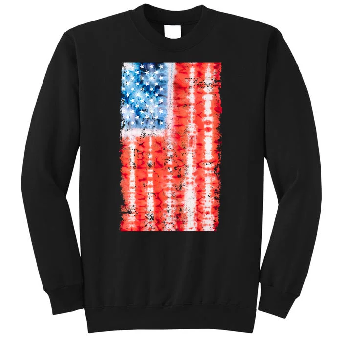 Cool Tie Dye USA American Flag Sweatshirt