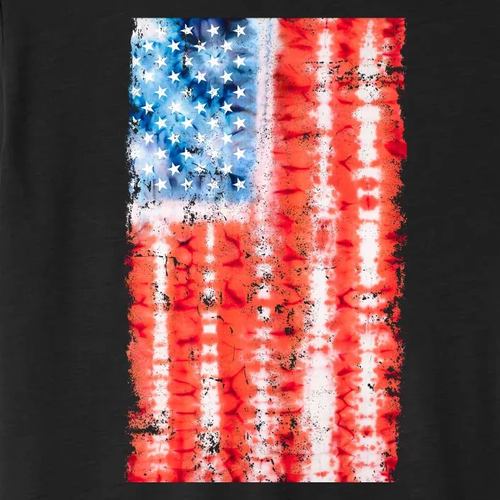 Cool Tie Dye USA American Flag ChromaSoft Performance T-Shirt