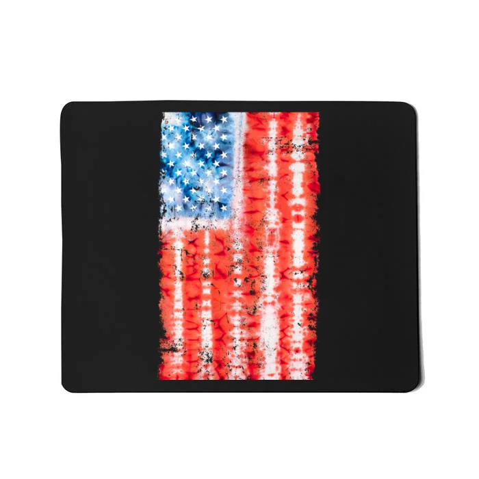 Cool Tie Dye USA American Flag Mousepad