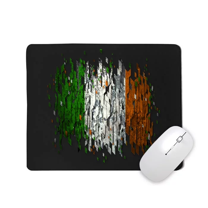 Cool Torn Irish Ireland Flag St. Patrick's Day Mousepad