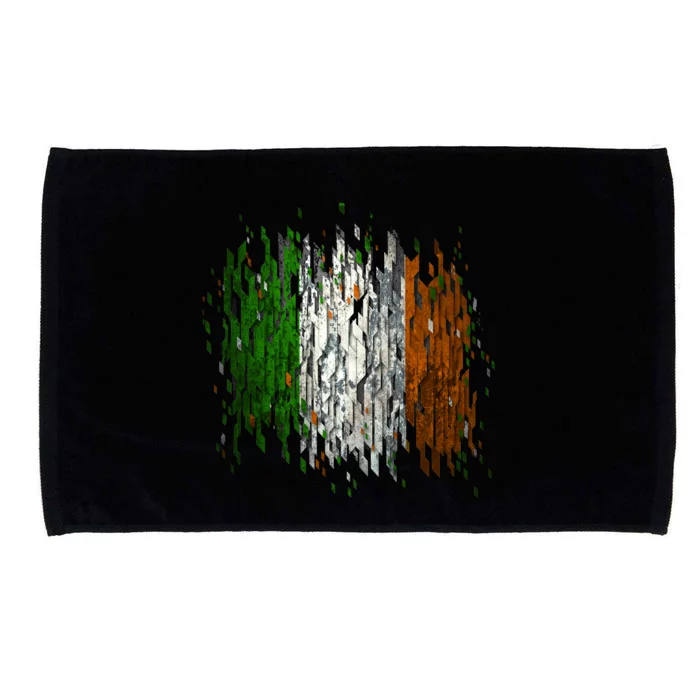 Cool Torn Irish Ireland Flag St. Patrick's Day Microfiber Hand Towel