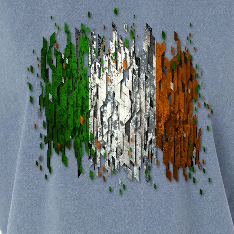 Cool Torn Irish Ireland Flag St. Patrick's Day Garment-Dyed Women's Muscle Tee