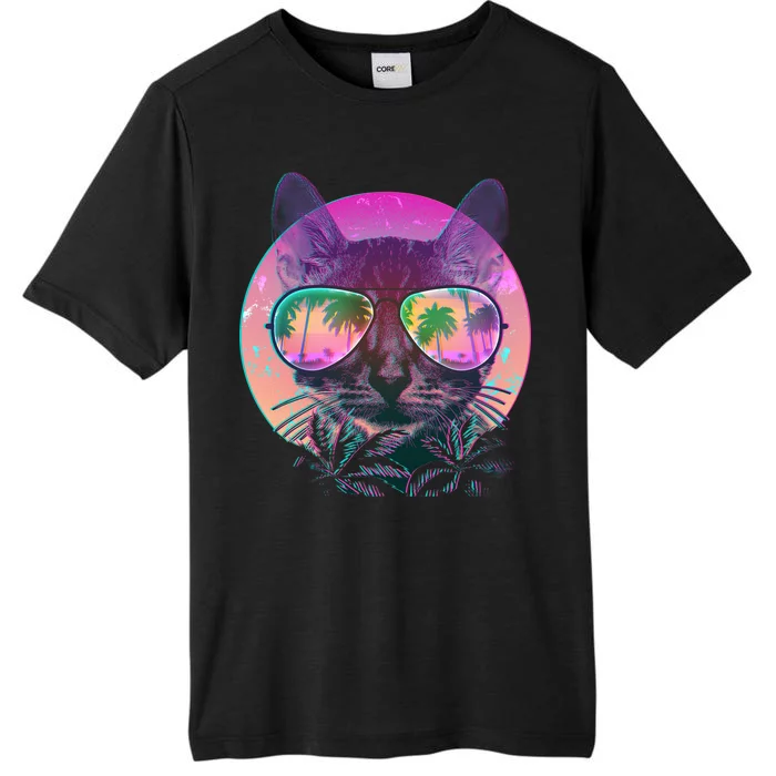 Cool Tropical Shade Cat ChromaSoft Performance T-Shirt