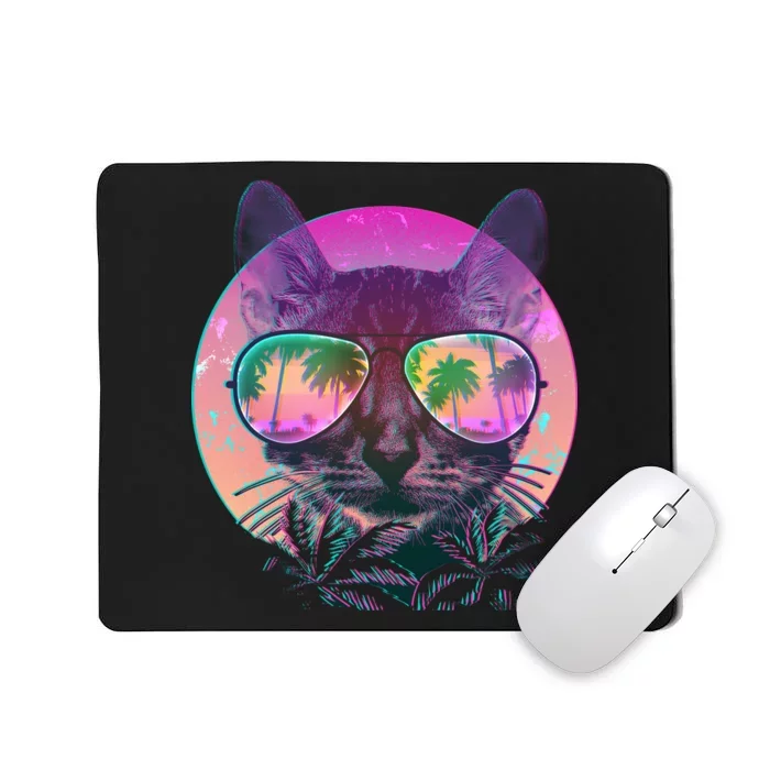 Cool Tropical Shade Cat Mousepad