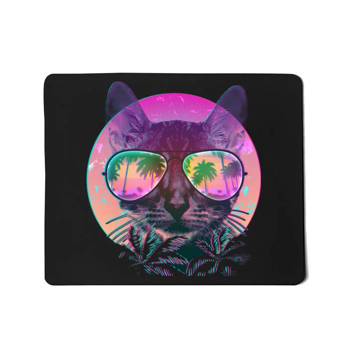 Cool Tropical Shade Cat Mousepad