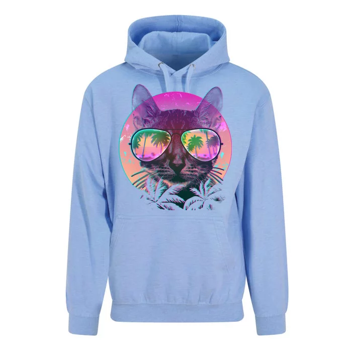 Cool Tropical Shade Cat Unisex Surf Hoodie