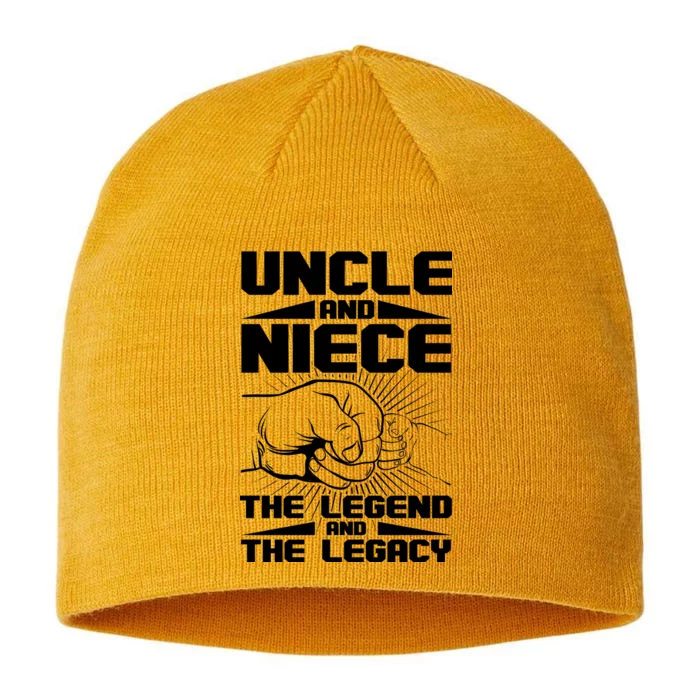 Cool Uncle And Niece The Legend And The Legacy 8 1/2in Sustainable Knit Beanie