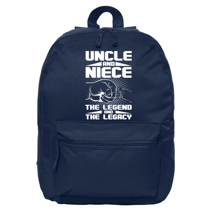 Cool Uncle And Niece The Legend And The Legacy 16 in Basic Backpack