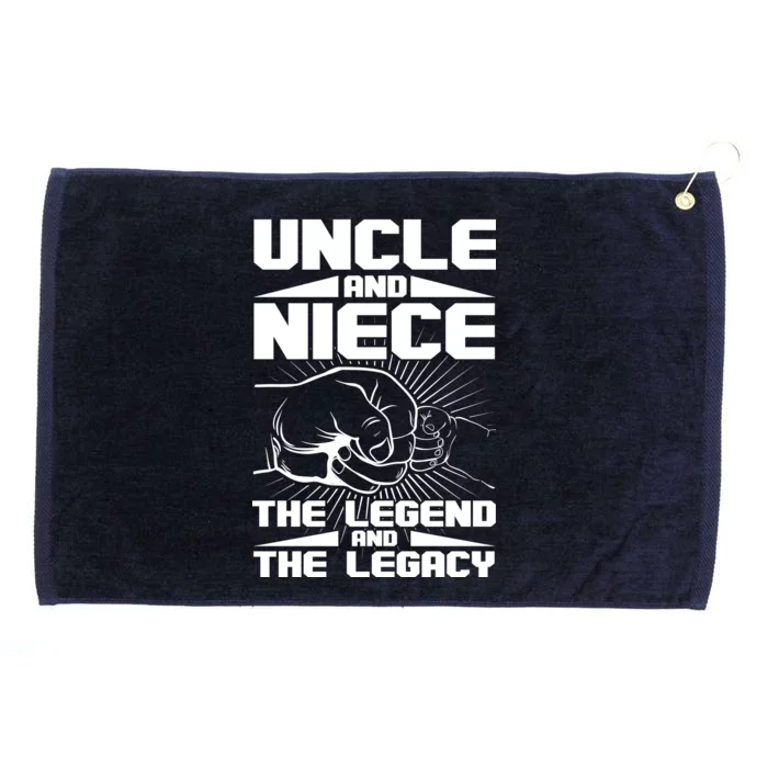 Cool Uncle And Niece The Legend And The Legacy Grommeted Golf Towel