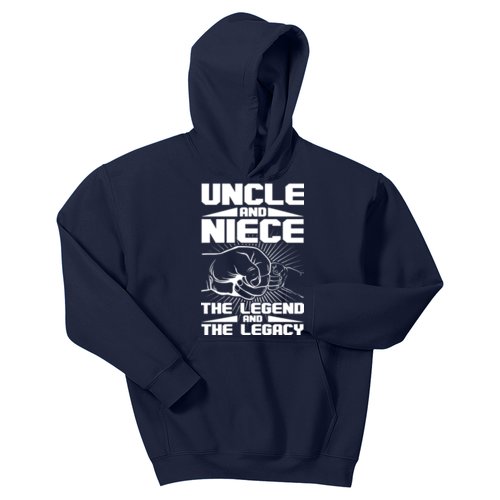 Cool Uncle And Niece The Legend And The Legacy Kids Hoodie