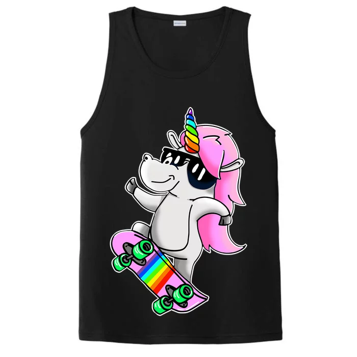 Cool Unicorn Skating Performance Tank