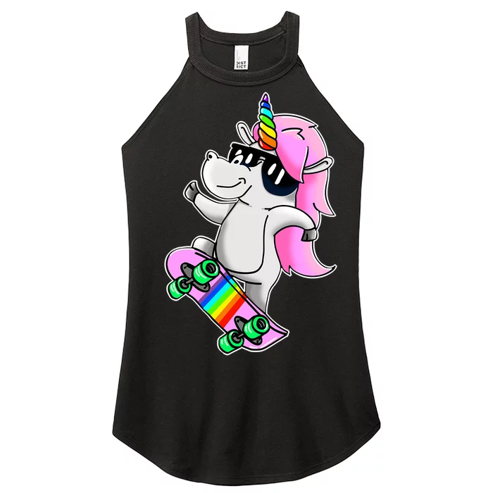 Cool Unicorn Skating Women’s Perfect Tri Rocker Tank