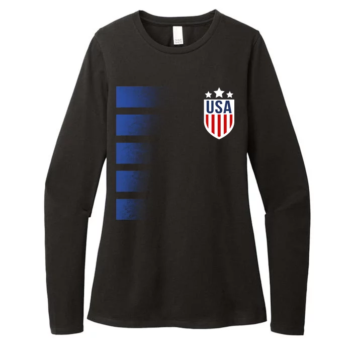 Cool USA Soccer Womens CVC Long Sleeve Shirt