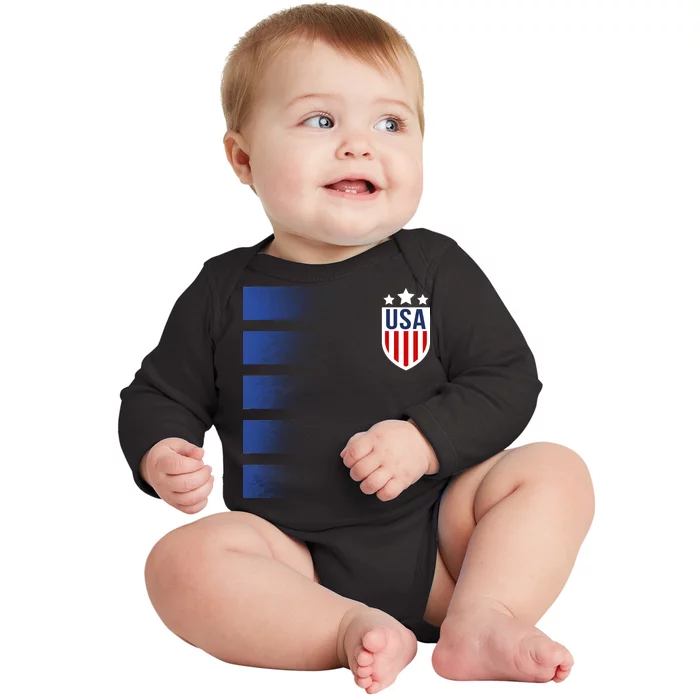 Cool USA Soccer Baby Long Sleeve Bodysuit