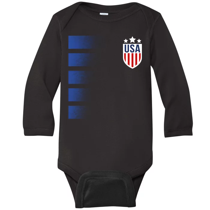 Cool USA Soccer Baby Long Sleeve Bodysuit