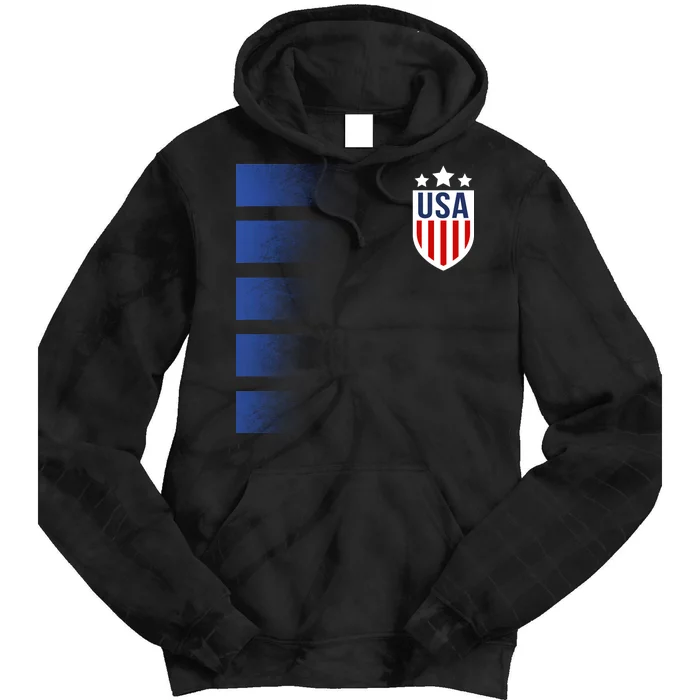 Cool USA Soccer Tie Dye Hoodie