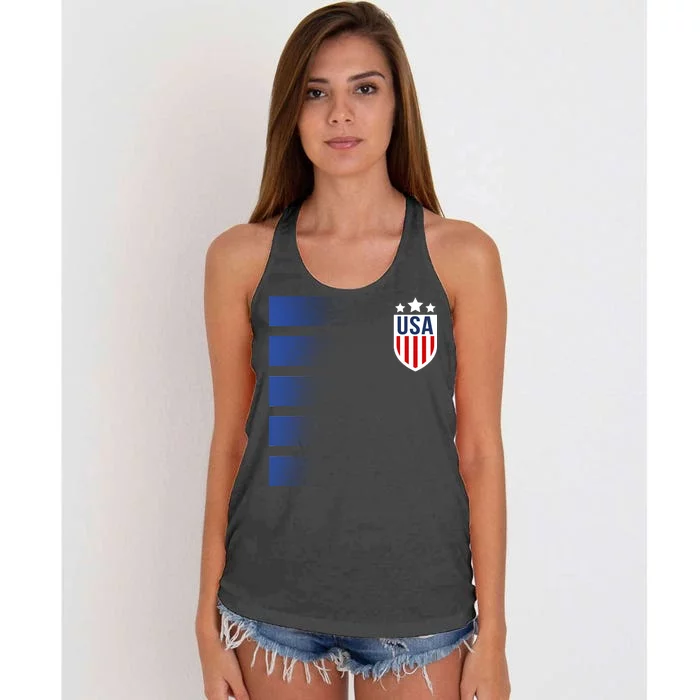 Cool USA Soccer Women's Knotted Racerback Tank