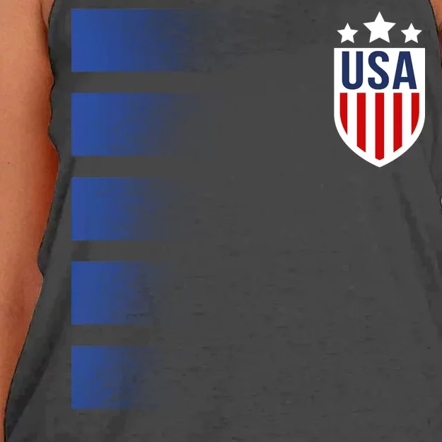 Cool USA Soccer Women's Knotted Racerback Tank