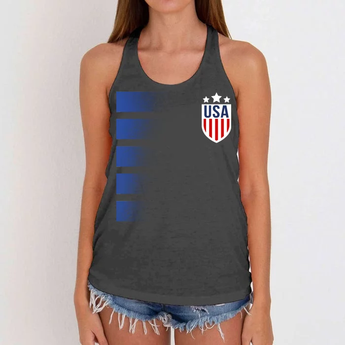 Cool USA Soccer Women's Knotted Racerback Tank