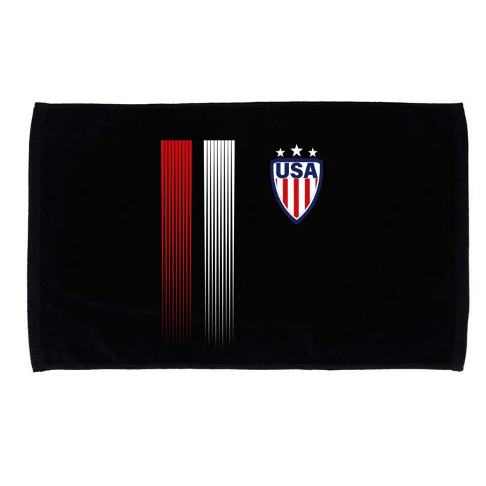 Cool USA Soccer Jersey Stripes Microfiber Hand Towel