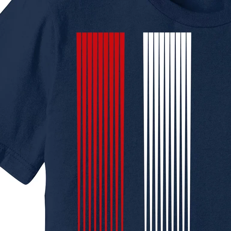 Cool USA Soccer Jersey Stripes Premium T-Shirt