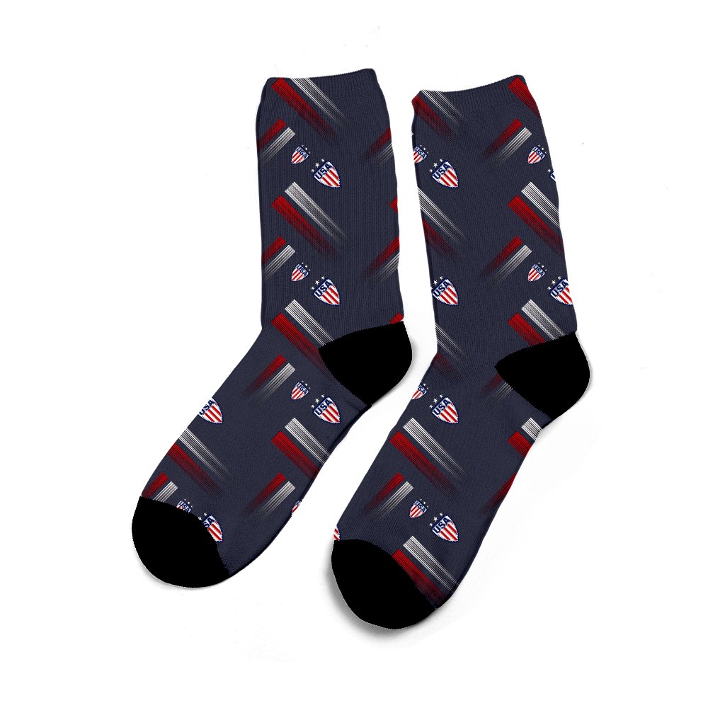 Cool USA Soccer Jersey Stripes Sock