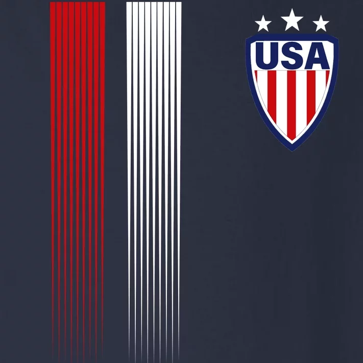 Cool USA Soccer Jersey Stripes Toddler Long Sleeve Shirt