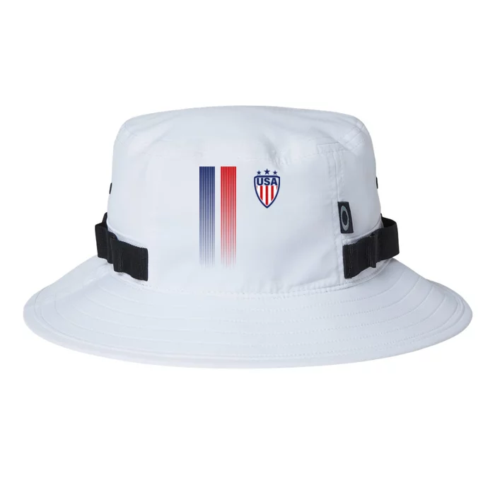 Cool USA Soccer Jersey Stripes Oakley Bucket Hat