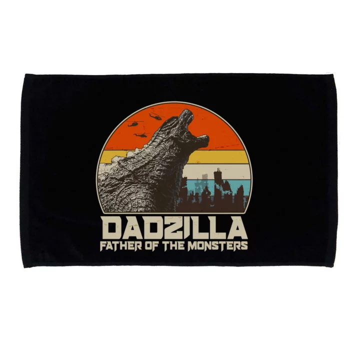 Cool Vintage Dadzilla Father Of Monsters Microfiber Hand Towel