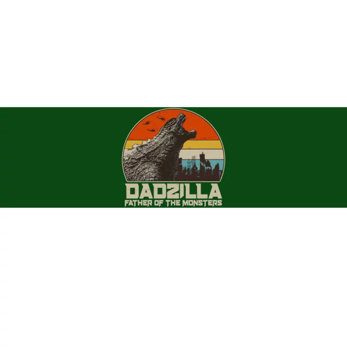 Cool Vintage Dadzilla Father Of Monsters Bumper Sticker