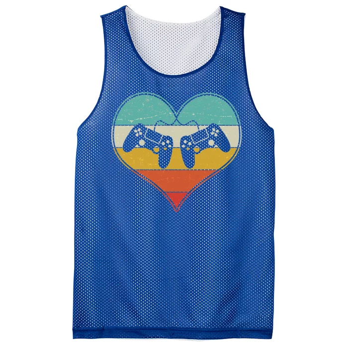 Cool Vintage Valentine Video Gamer Fan Mesh Reversible Basketball Jersey Tank