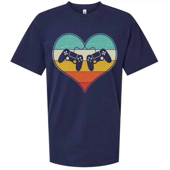 Cool Vintage Valentine Video Gamer Fan Sueded Cloud Jersey T-Shirt