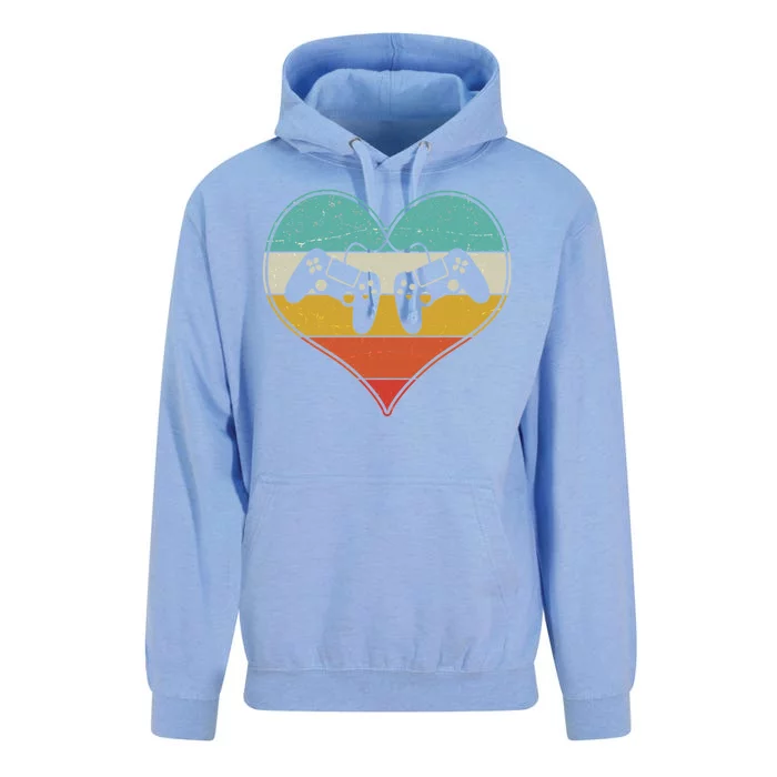 Cool Vintage Valentine Video Gamer Fan Unisex Surf Hoodie