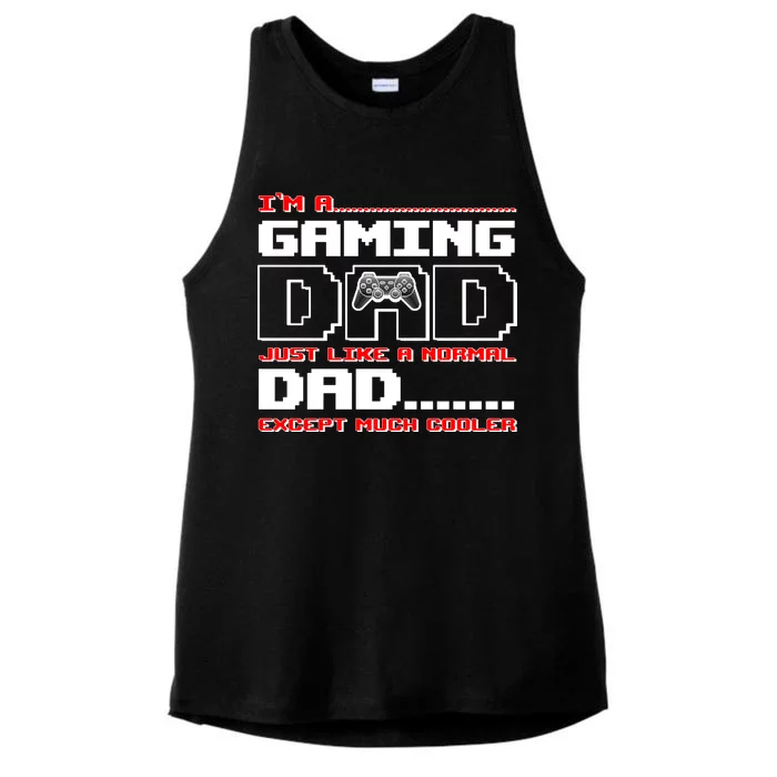 Cooler Gaming Dad Ladies Tri-Blend Wicking Tank