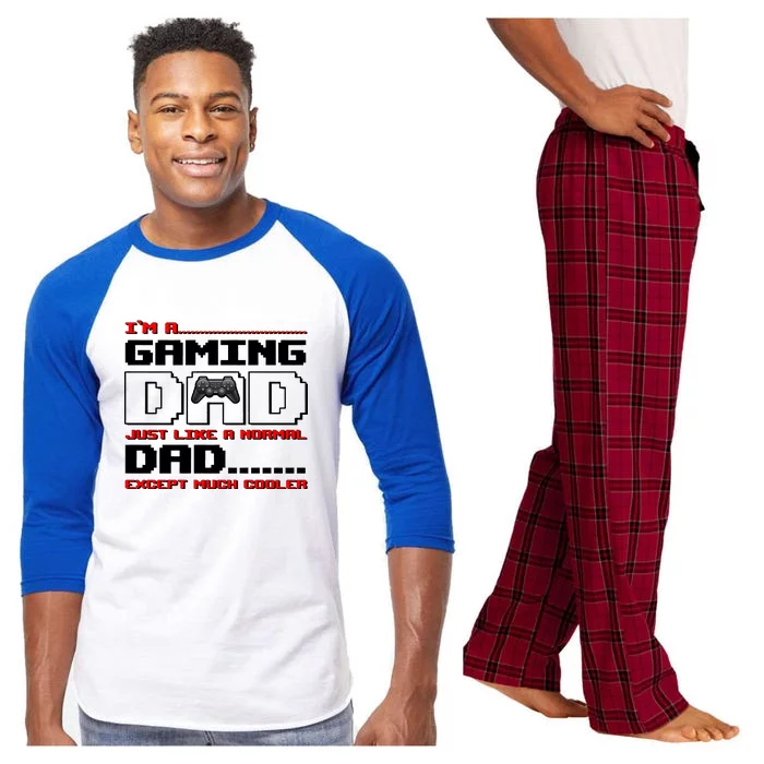 Cooler Gaming Dad Raglan Sleeve Pajama Set