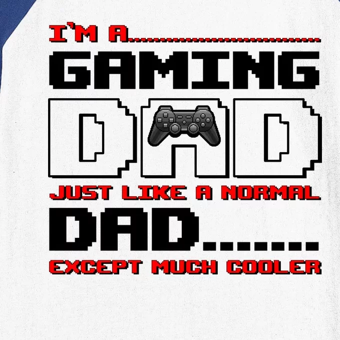 Cooler Gaming Dad Baseball Sleeve Shirt