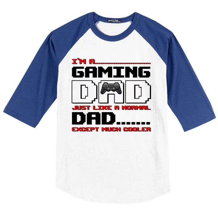 Cooler Gaming Dad Baseball Sleeve Shirt