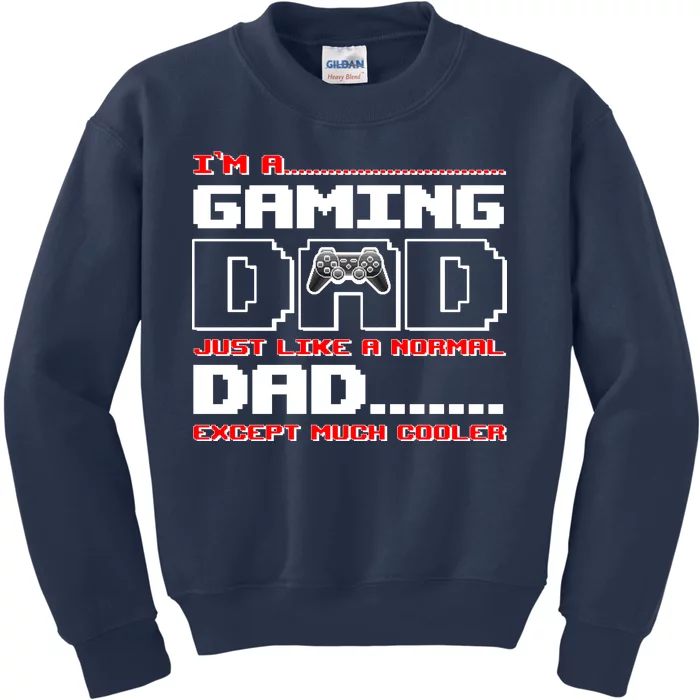 Cooler Gaming Dad Kids Sweatshirt