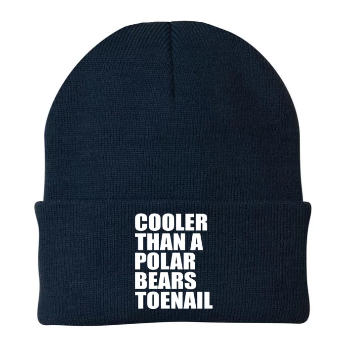 Cooler Than a Polar Bears Toenail Knit Cap Winter Beanie