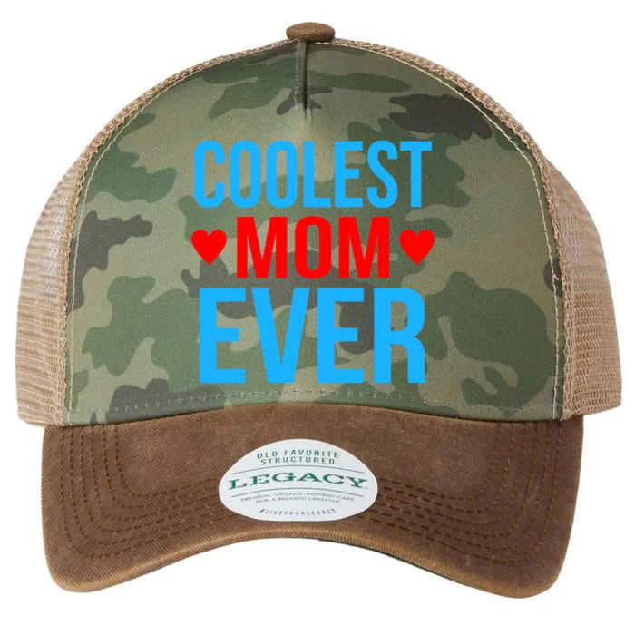 Coolest Mom Ever Hearts Legacy Tie Dye Trucker Hat