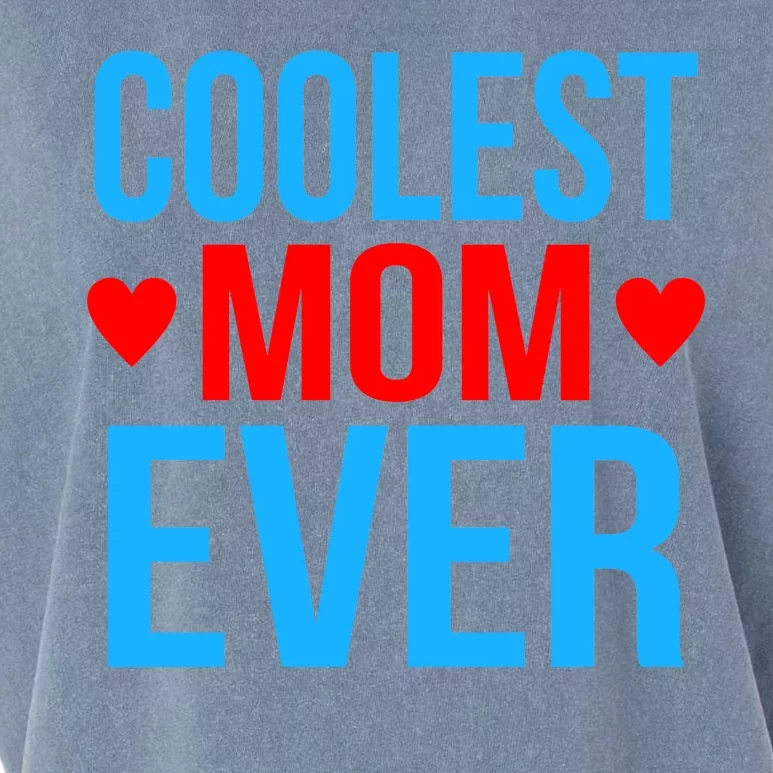 Coolest Mom Ever Hearts Garment-Dyed Women's Muscle Tee