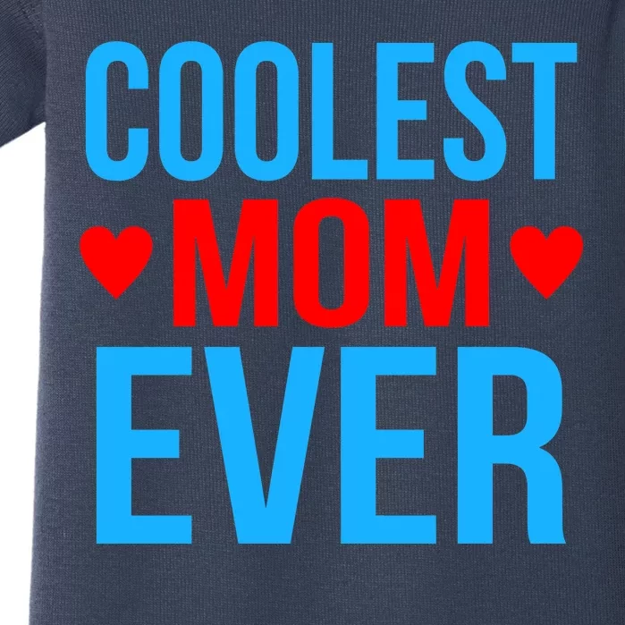 Coolest Mom Ever Hearts Baby Bodysuit